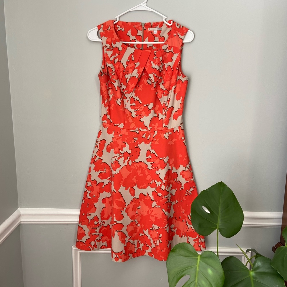 Signature Darby Coral Midi Dress